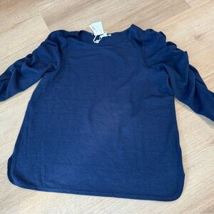 Navy 3/4 length sweater Max Studio